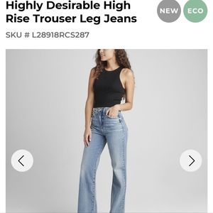 Silver jeans - Highly desirable wide leg trouser in indigo w29 l33